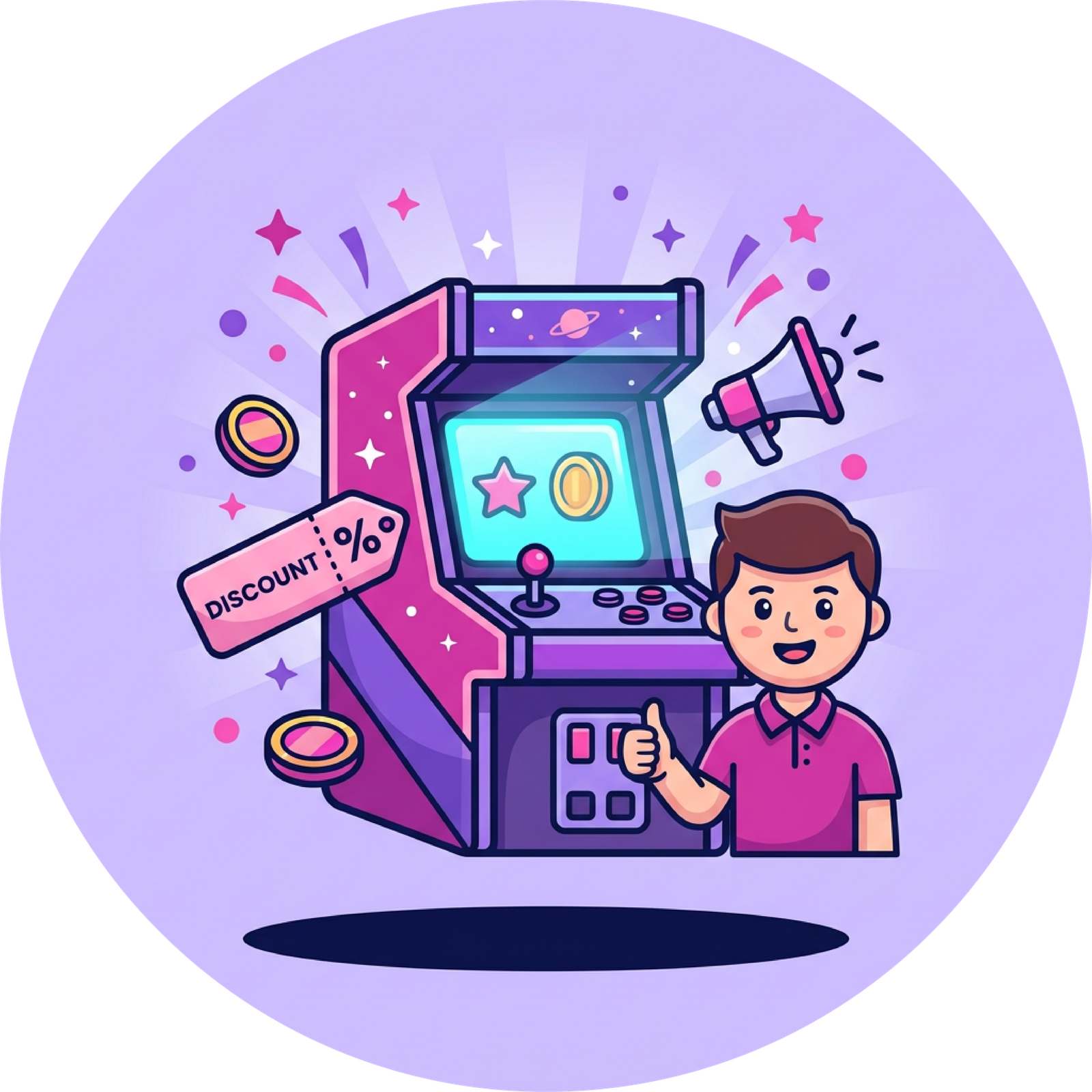 Vente de machines d'arcade